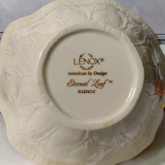 LENOX Eternal Leaf 🌿 Pattern Bowl, Made in the Glorious USA - Picture 2 of 8